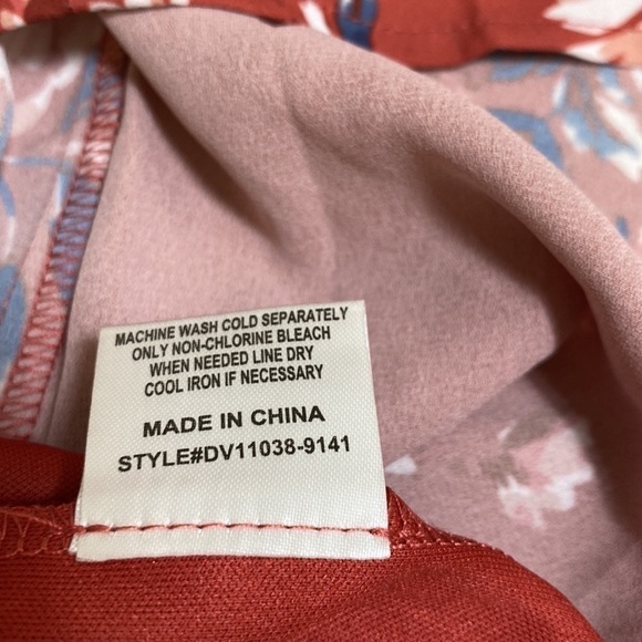 BNWT Q&A Gathered bodice Floral Long Sleeve Mini Dress - Picture 13 of 15